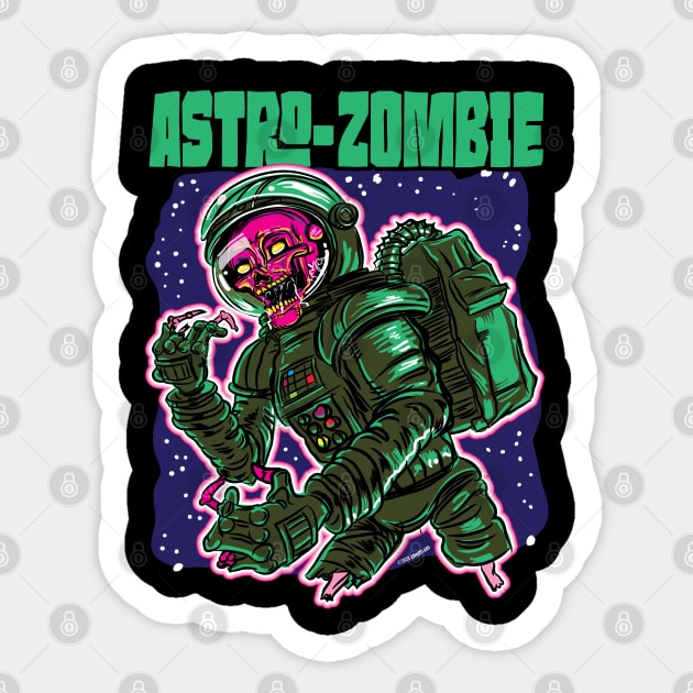 Astro-Zombie Zombie Astronaut Sticker by eShirtLabs